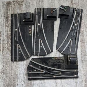 2 Pair American Flyer Track Switches  720a AND 722 Manual Control  Switches.